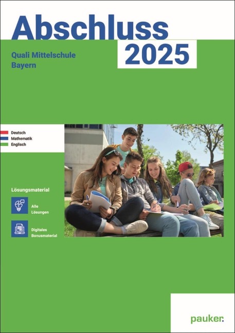 Abschluss 2026 - Quali 9 Mittelschule Bayern - Lösungsband - Deutsch, Mathe und Englisch