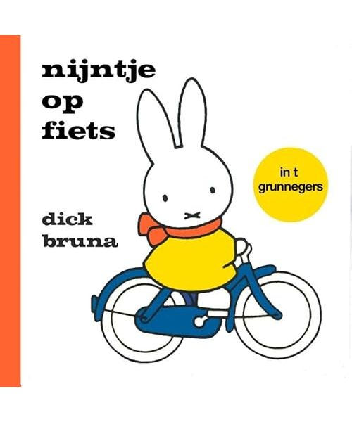 nijntje op fiets in t Grunnegers