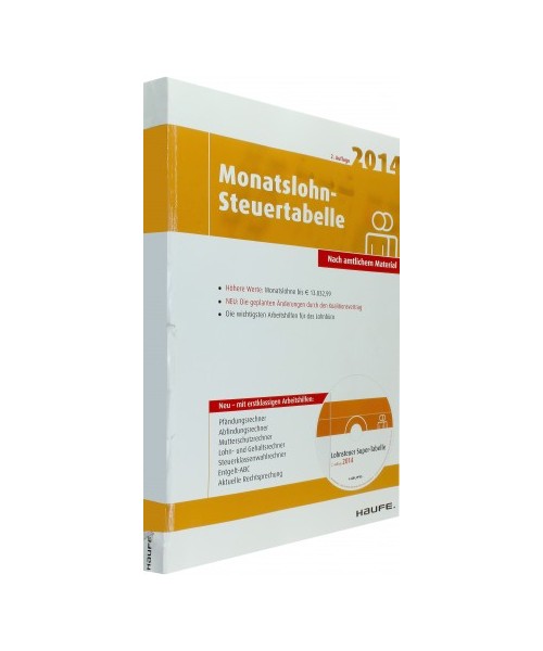 Monatslohn-Steuertabelle 2014