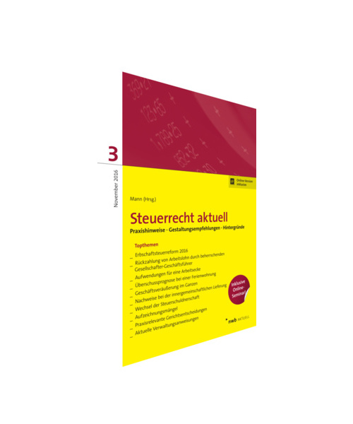 Steuerrecht aktuell 3/2016