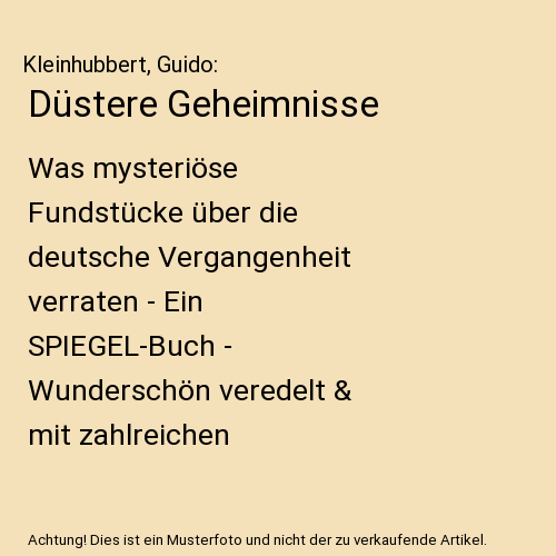 Düstere Geheimnisse