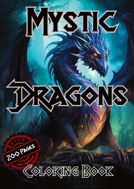 Mystic Dragons Coloring Book