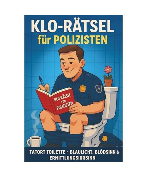 Klo-Rätsel für Polizisten: Tatort Toilette – Blaulicht, Blödsinn & Ermittlungsirrsinn auf über 100 Seiten (Klo-Rätselbücher)