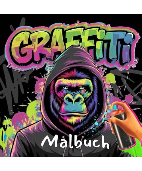 Graffiti Ausmalbuch – Kreative Street-Art Motive zum Entspannen