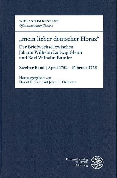 "mein lieber deutscher Horaz"