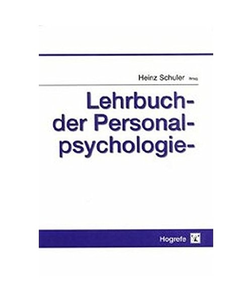 Lehrbuch der Personalpsychologie.
