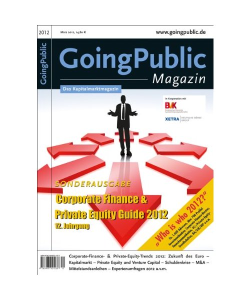 Corporate Finance  Private Equity Guide 2012