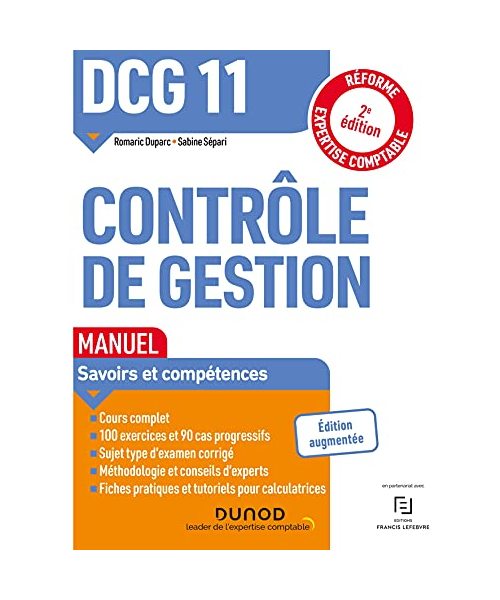 DCG 11 Contrôle de gestion - Manuel - 2e éd.: Réforme Expertise comptable
