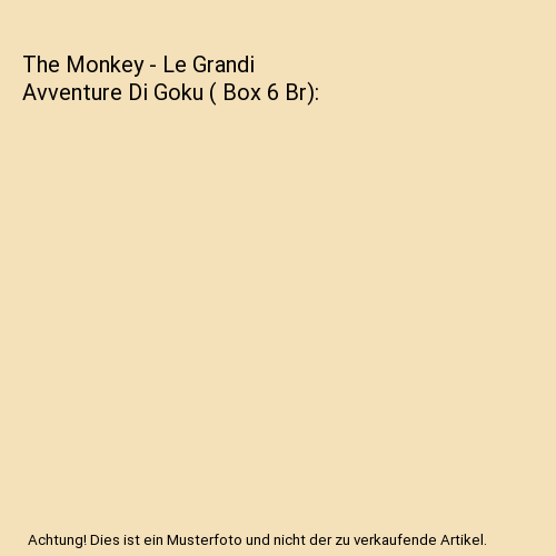The Monkey - Le Grandi Avventure Di Goku ( Box 6 Br)