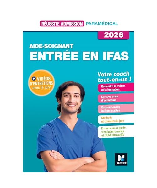 Réussite admission Entrée en IFAS - Aide-soignant 2026