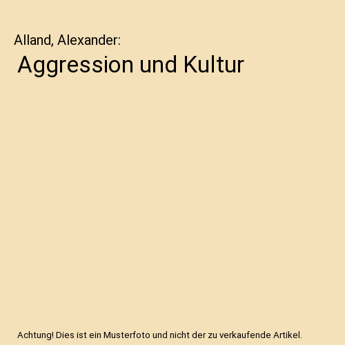 Aggression und Kultur