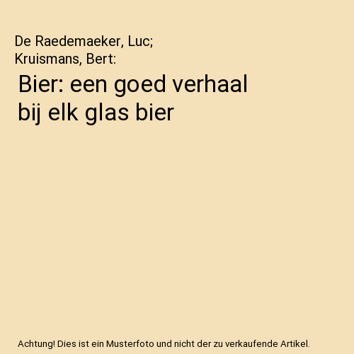 Bier: een goed verhaal bij elk glas bier