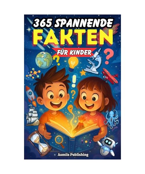 365 Spannende Fakten für Kinder: faszinierende Fakten über Tiere, Wissenschaft, Geschichte, Weltall und mehr – für Neugierige Kinder von 6 bis 13 Jahren mit Niedlichen Illustrationen