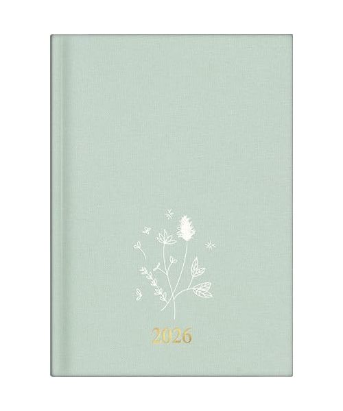 rido/idé 7021503016 | Buchkalender Young Line 2026 "Wild Flowers" | A5, Textil