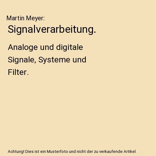 Signalverarbeitung.