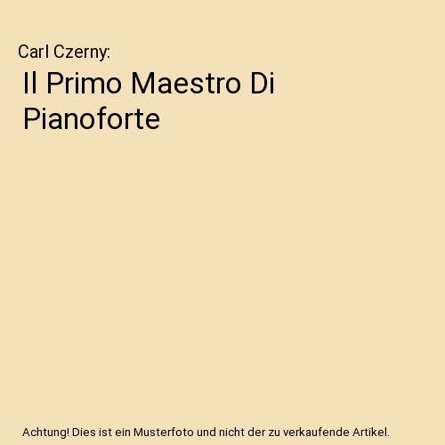 Il Primo Maestro Di Pianoforte