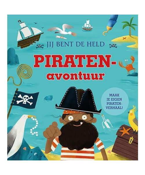 Piratenavontuur: verzin je eigen piratenverhaal! (Jij bent de held)
