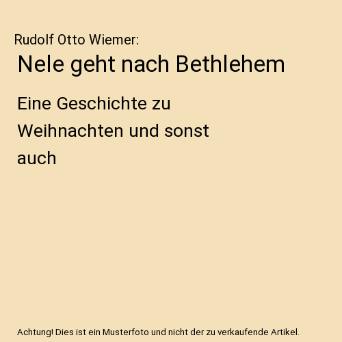 Nele geht nach Bethlehem