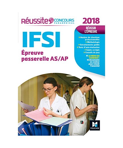 Réussite Concours IFSI Passerelle AS/AP - Examen 2018 N°18