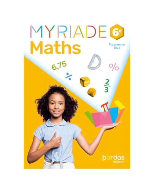 Myriade - Maths 6e - 2025 - Manuel - élève