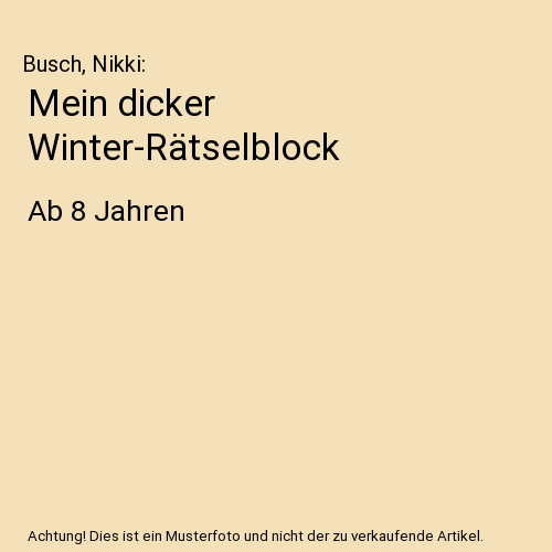 Mein dicker Winter-Rätselblock