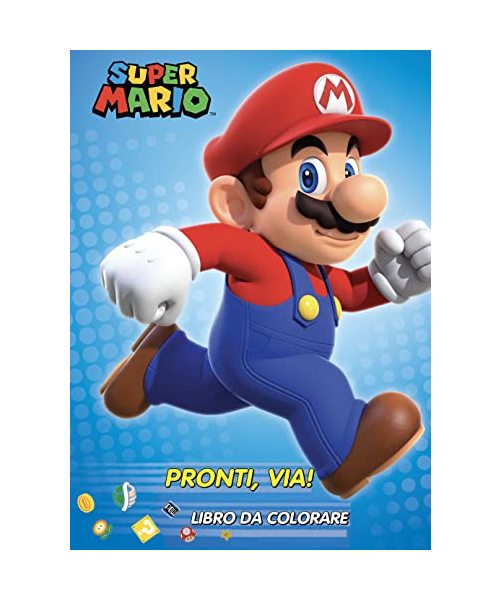 Super Mario pronti via! Libro da colorare. Ediz. illustrata (Libri gioco)