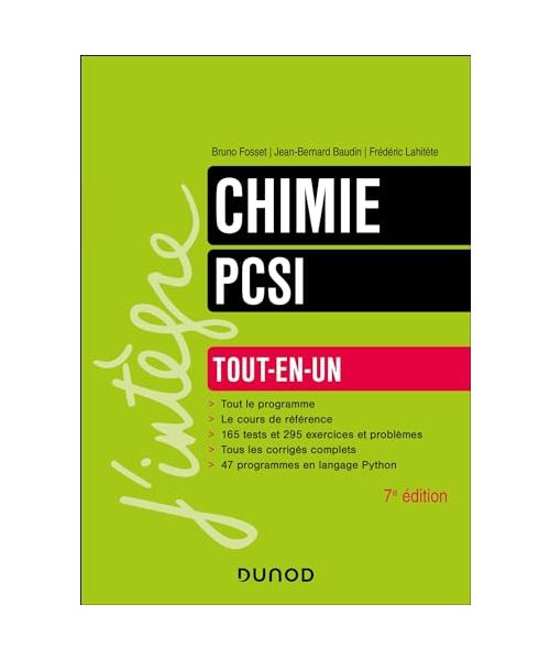 Chimie tout-en-un PCSI - 7e éd.