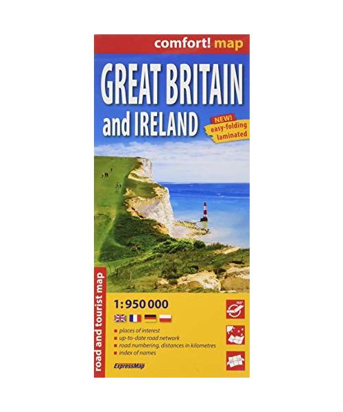 GRANDE-BRETAGNE ET IRLANDE (ANG) 1/950.000 (CARTE