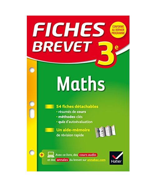 Fiches Brevet: Mathematiques 3e
