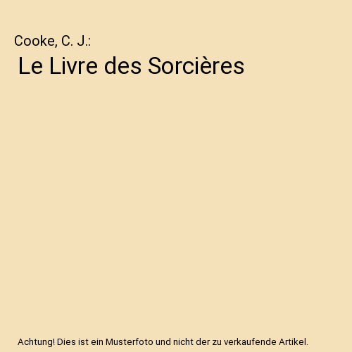Le Livre des Sorcières