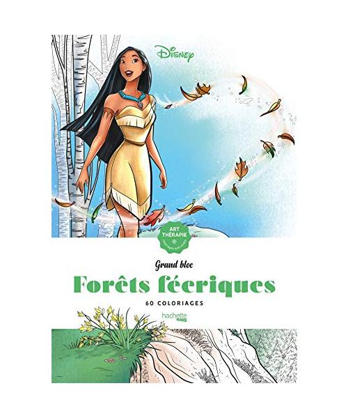 Les grands blocs Disney Forêts féeriques: 60 coloriages
