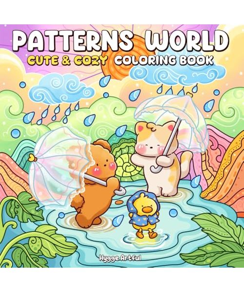 Patterns World: Coloring Book for Adults and Teens Featuring Adorable Friends, Cute Mandalas, and Cozy Scenes for Relaxation