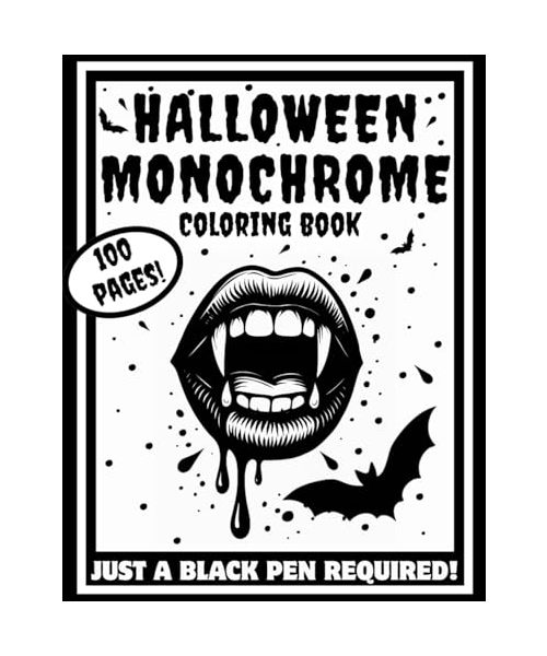 Halloween Monochrome Coloring Book: 50 Spooky Designs for Adults and Teenagers; Create Wow Effects with Just One Black Marker. The Best Halloween ... Twist (Monochrome Coloring Books, Band 2)