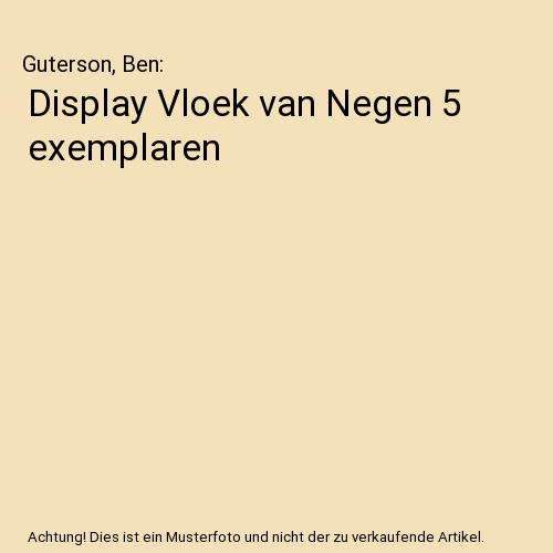Display Vloek van Negen 5 exemplaren