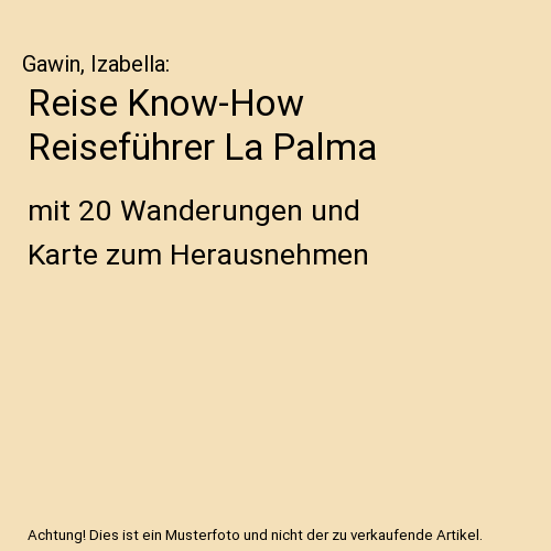 Reise Know-How Reiseführer La Palma