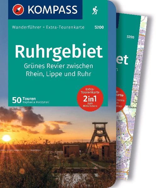 KOMPASS Wanderführer Ruhrgebiet, 50 Touren mit Extra-Tourenkarte