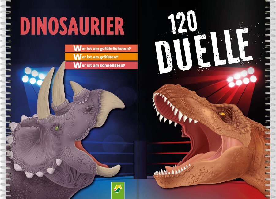 120 Duelle Dinosaurier: Ranking-Buch zum Vergleichen der gefährlichsten Dinosaurier in 120 Duellen. Quartett als Buch. Für Dino-Fans ab 6 Jahren.