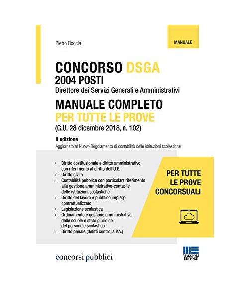 Concorso DSGA. Manuale completo per tutte le prove