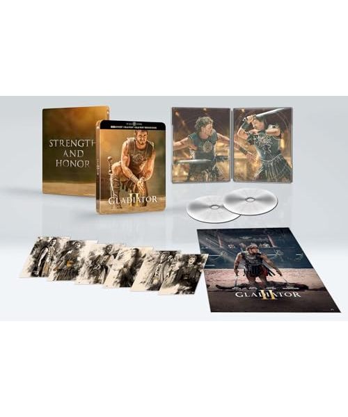 Blu-Ray 4K Uhd Gladiatore 2 (Il) (Ltd Steelbook) (4K Ultra Hd+2 Blu-Ray) [Region Free] [Blu-ray]