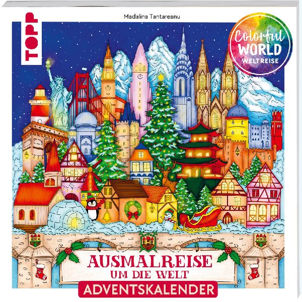 Colorful Christmas Weltreise - Weihnachtliche Ausmalreise um die Welt