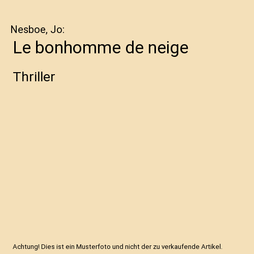 Le bonhomme de neige