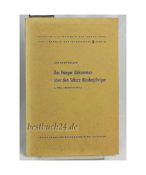 Das Haager Abkommen über den Schutz Minderjähriger