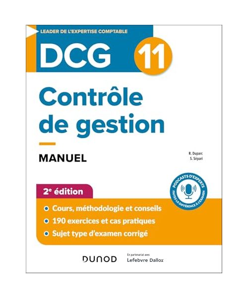 DCG 11 - Contrôle de gestion - Manuel - 2e éd.