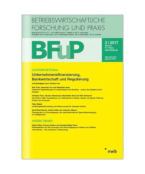 Unternehmensfinanzierung, Bankwirtschaft und Regulierung