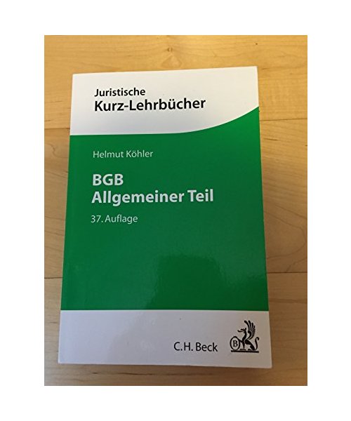 BGB Allgemeiner Teil