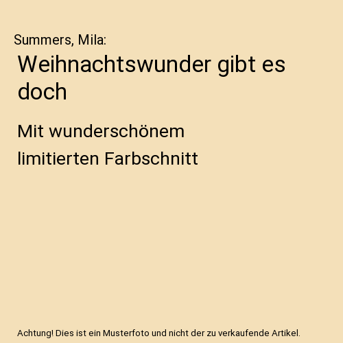 Weihnachtswunder gibt es doch