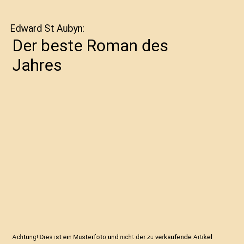 Der beste Roman des Jahres