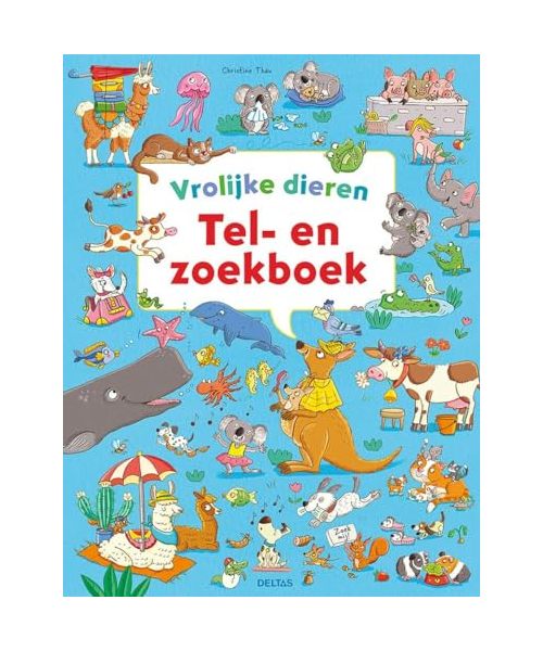 Tel- en zoekboek: vrolijke dieren