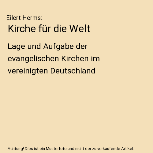 Kirche für die Welt