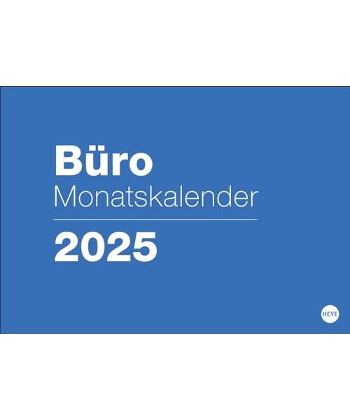 Büro Monatsplaner 2025: Praktischer Wandplaner mit großer Monatsübersicht. Wandkalender DIN A4. Büro-Kalender mit Notizfeld und Schulferien. (Bürokalender Heye)